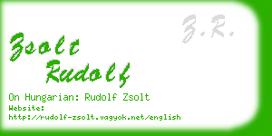 zsolt rudolf business card